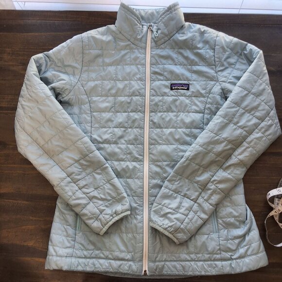 Patagonia Womens Nano Puff Jacket Thermal Blue Sz M Gorpcore Winter Essential - Picture 8 of 10